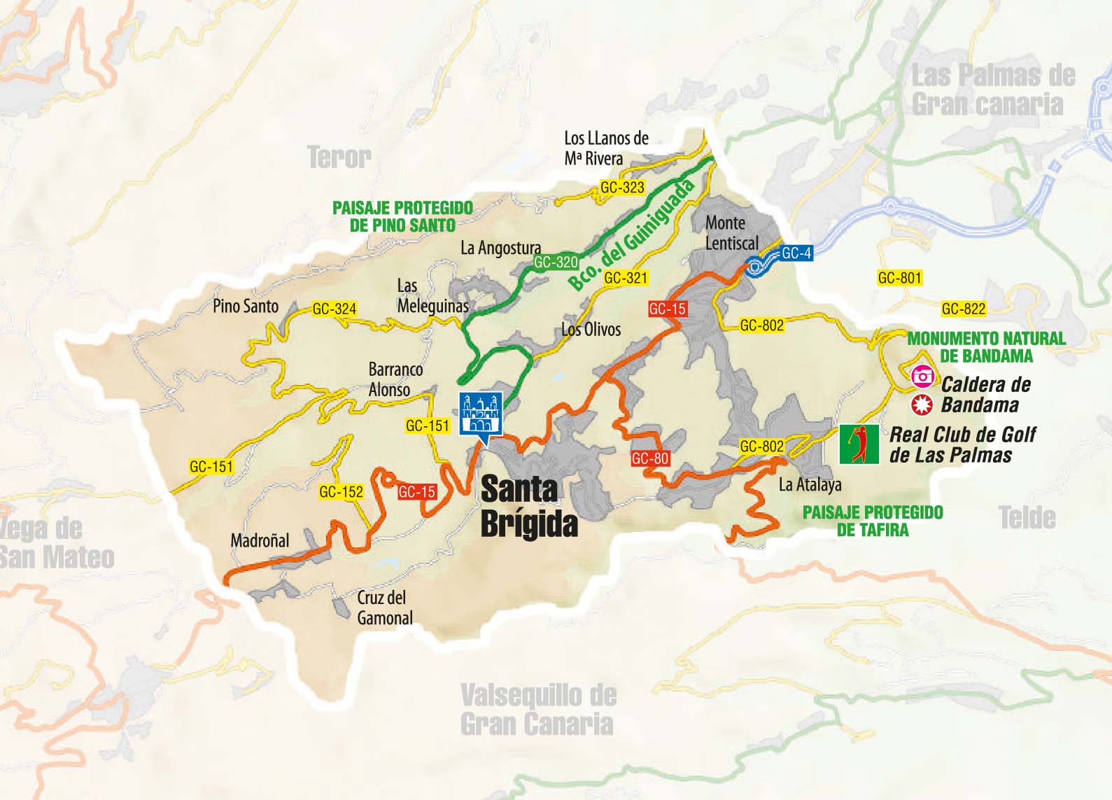Mapa Sta. Brígida